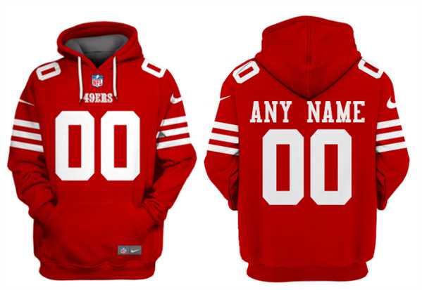 Men%27s San Francisco 49ers Customized Red Alternate Pullover Hoodie->2023 world baseball classic->MLB Jersey